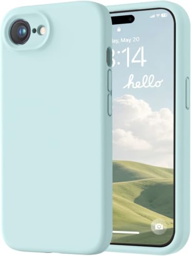 Image of LOVE 3000 Designed for iPhone 16e /17e Case, Premium Silicone with [Soft Anti-Scratch Microfiber Lining] Shockproof Protective Phone Case for Men Women Girls 6.1 inch, Mint