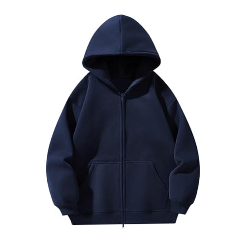 Adult Hoodie Sweatshirt Men's Heavyweight Cotton Hooded Zip Up Sweatshirt Casual Streetwear Korean Style Jacket3