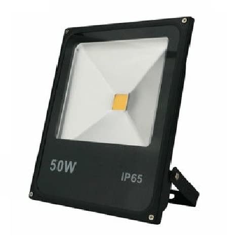 50W RGB IP65 Thin LED Flood Light Black Shell AC 85-265V