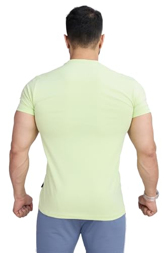 Image of Men's Crew Neck Slim Fit Gym Sports T-Shirt