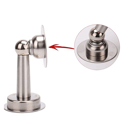 Tope de puerta de acero inoxidable autoadhesivo sin taladro modelo J protector anticolisión 4