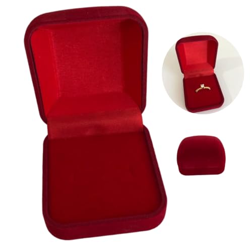Caixinha De Presente Estojo de Veludo Para Anel Solitário Luxo