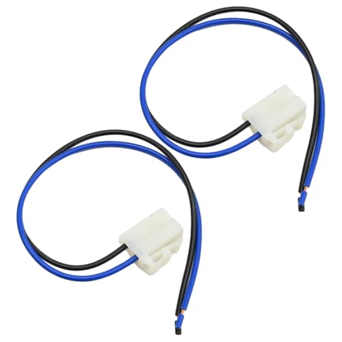 Vkinman 2 Pcs Universal Electric Cooling Fan Pigtail Plug, Automotive 2 Terminal Replacement Electrical Harness Connector