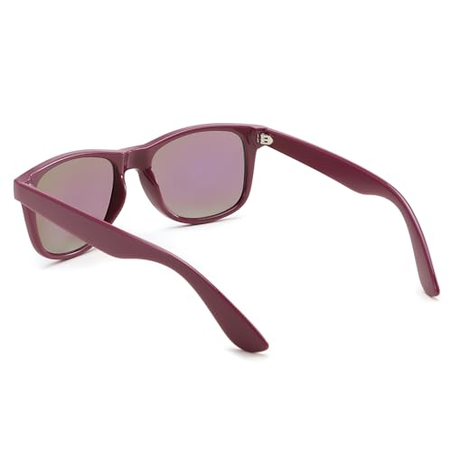 Image of FEISEDY Classic Square Retro Polarized Sunglasses Women Men 80s Sun Glasses Trendy UV400 B1858