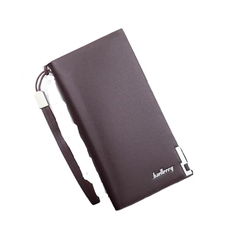 Portefeuille long pour hommes grand sac à main porte-carte d'identité