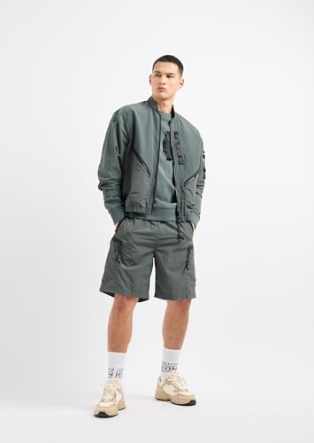 Armani Exchange Men's Utility Sweatshirt with Fashion Zippers4