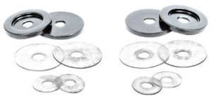 CRL Chrome Replacement Washers for Back-To-Back Solid Pull Handle - 30WKCH