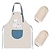 Grembiule da Cucina Grembiule per Bambini, Grembiule in Poliestere Impermeabile con Tasche e 2 Maniche Grembiule Regolabile per Pittura Cottura Cucina Cucina Ristorante Cafe (7-13 Anni)