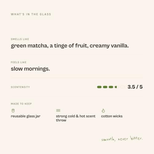 Image of RAD LVNG Iced Matcha Latte OG | 220g Soy Wax Scented Candle | 35hr+ Burn | Gel Wax Cubes | Cork Lid | Hand-Poured | Matcha, Vanilla, Gourmand | Gifting & Home Decor
