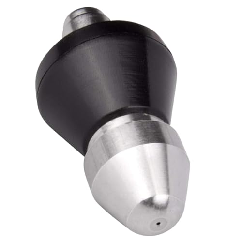 Gatuida Boquilla de Pequeño de Acero Inoxidable para Limpieza de Desagües Accesorio de Alta Presión para Manguera de Jardín y Desatascador