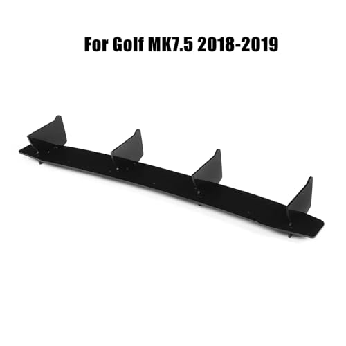 Spoiler difusor trasero tipo canard compatible con Golf MK7.5 y MK6 protector de parachoques 2