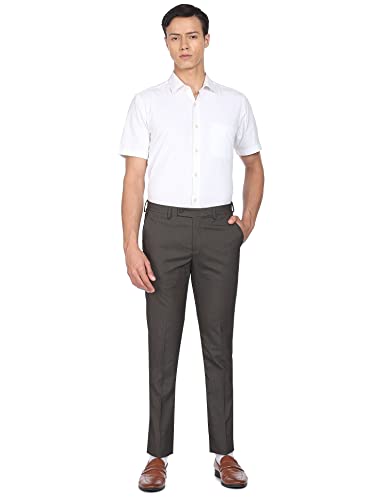 Image of Arrow Men Slim Formal Trouser