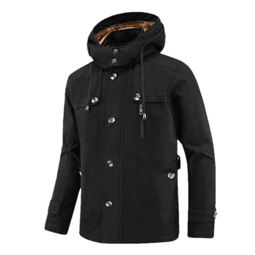 Parka de invierno para hombre contra el frío extremo con forro polar
