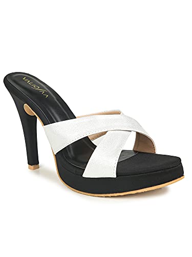 Image of Valiosaa Women's Silver Heels Heeled Sandal