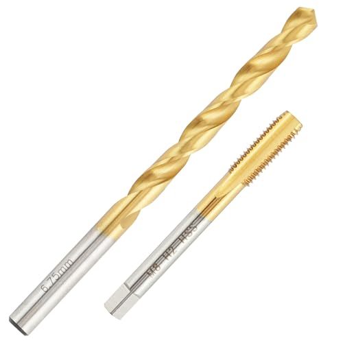 Aceteel M8x1.25 Ti-Coated Tap and 6.75mm Drill Bit Set