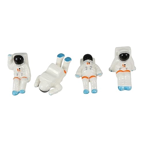 GRIRIW 4Pcs Astronaut Shaped Chopsticks Holder Ceramic Tableware Stand Utensil Rest for Chopsticks Spoons and Forks Lightweight and Compact Design for Dining Table