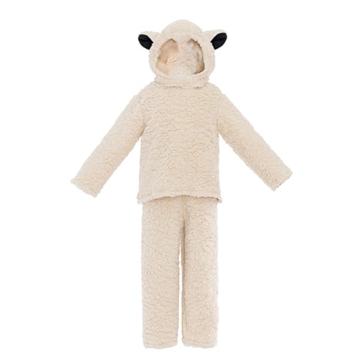 Disfraz infantil de oveja beige XL miniatura 4