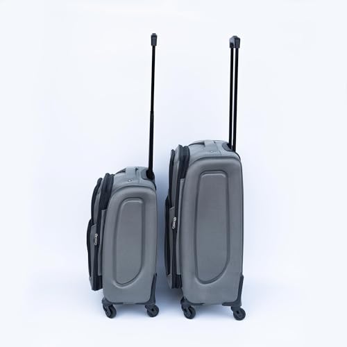 Practical 2-Piece Backpack Luggage Set for Travel, Ergonomic Handle, Waterproof, Gray4