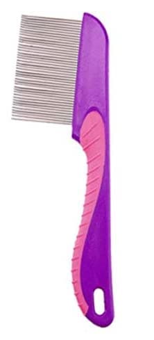 Image of Handle New Lice Treatment Comb for Head Lice /Nit Lice Egg Removal Stainless steel Long Teeth For Men Women, Kids and Adults - Color May Vary (Pack of 1)