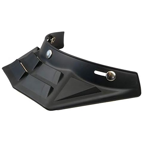 Iguana Custom Black visor for universal motorcycle helmet, cross style, fits all jet or full face helmets with three press studs on the forehead Cover