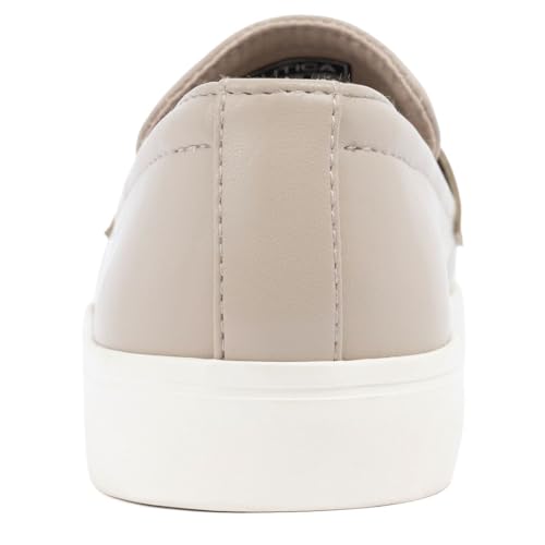 Nautica Women’s Slip-On Penny Loafer Sneakers – Casual Comfort Walking Shoes with Cushioned Insole and White Sole3