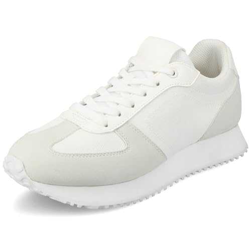 Journee Womens cushioned footbeds Flow casual sneaker breathable mesh fabric uppers round toe