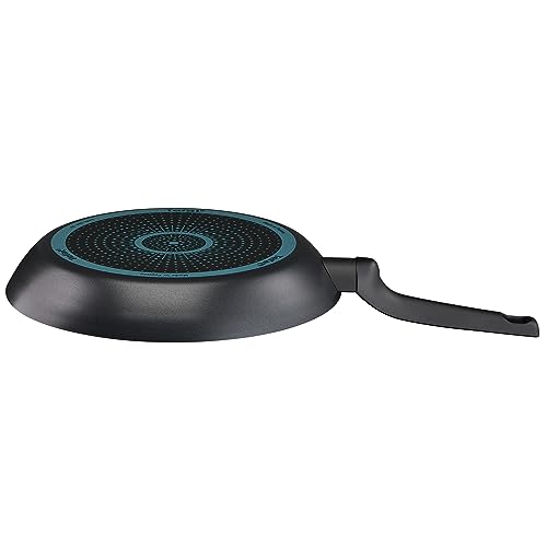Foto von Tefal Easy Cook & Clean Bratpfanne 28 cm, Antihaftbeschichtung, Thermo-Signal bei idealer Brattemperatur, NICHT induktionsgeeignet, gleichmäßige Hitzeverteilung, Made in France, B5550633