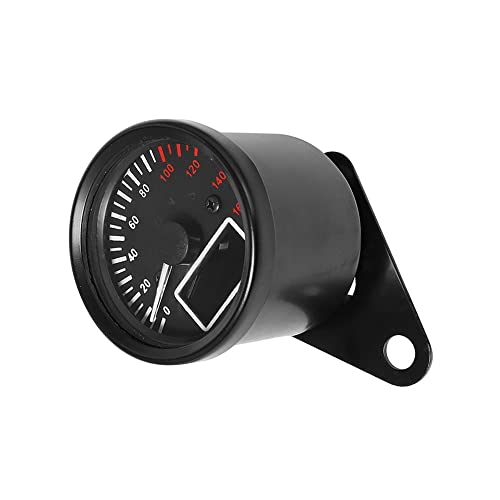 Riloer Bicycle Speedometer Odometer Cycle Bike Computer with LCD Display, 12V Digital Gauge Motorcycle Odometer Universal, Compatible with Yamaha, Compatible with Honda (Black)