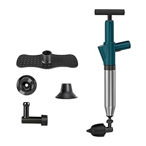 Badkameraccessoires Buis Dredger Toilet Plunjer Multifunctionele afvoer Unblocker Luchtdruk Plunjer Luchtafvoer Blaster Gun Hoge druk for toiletten Huis & Tuin (Color : A)