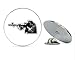 Sniper Soldier Silhouette Round Metal 0.75