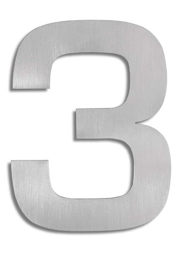 Preisvergleich Produktbild Blomus 68186 Hausnummer 3 Signo, Edelstahl