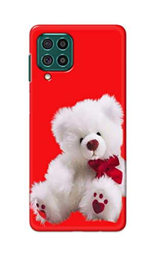 Image of PRINTFIDAA Teddy Bear Cute Lovers Romantic Day Printed Designer Hard Back Case Cover for Samsung Galaxy F62 / M62 -(WY) MVN1001
