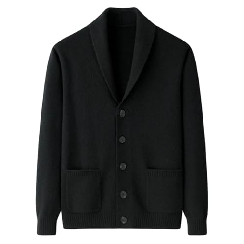 Bouton tricoté et revers élégant sur ce gilet masculin de créateur