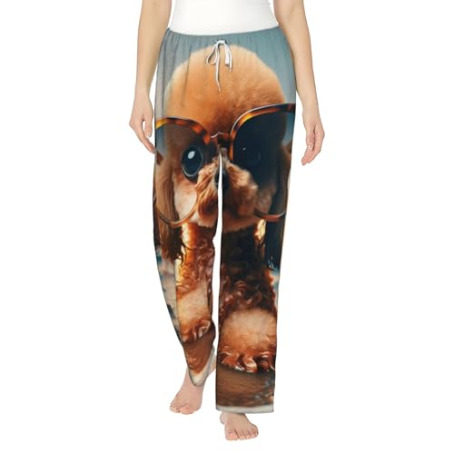 Pantalon pyjama polaire femme contre le froid pantalon flanelle doux