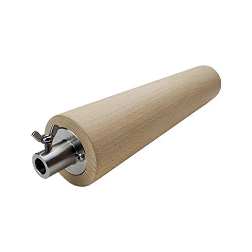 MOESTA-BBQ 10364 FeuerWalze - Lebensmittelechte Rotisserie-Buchenholzrolle für Baumstriezel - Halterung 13 8 mm Ø