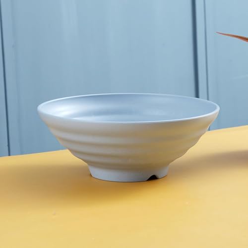 Image of Wheat Straw Salad Bowls Set (900ml) - Large Microwave Safe, Unbreakable & Stackable Bowls for Salad, Pasta, Soup, Ramen - BPA-Free, Eco-Friendly, Lightweight Serving Bowls for Kitchen (6, Blue)