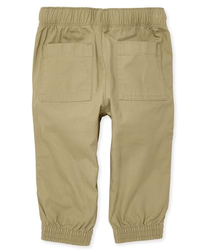 The Children's Place,Baby Boys,and Toddler Stretch Pull on Jogger Pants,Flax,3 Years - image 3