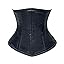 Black Satin No Busk- (for Normal Or Short Torso-fit Well for 9.5 Black Satin No Busk- (for Normal Or Short Torso-fit Well for 9.5