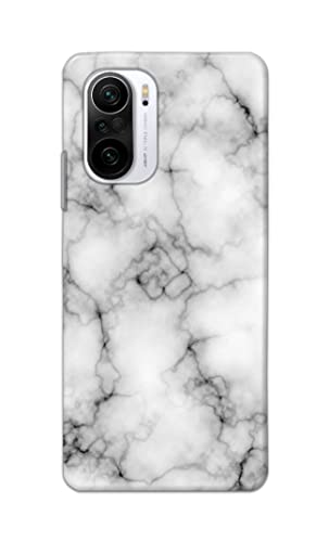 Image of Light White Marble Texture Natural Pattern Hard Back Case Cover for Poco F3 / Mi 11x / Mi 11x Pro Back Cover -(J5) VNS2230