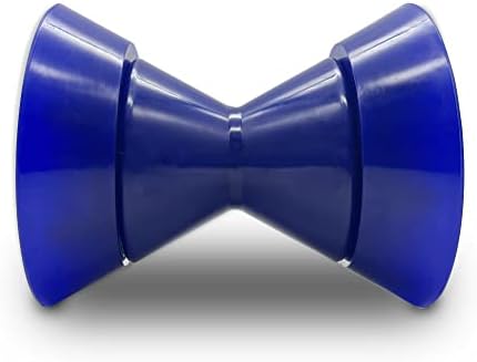 COLOFULWAY 3" Boat Trailer Bow Bell Roller Assembly with 1/2" Shaft fits 3 inch Bracket, Poly(Blue)