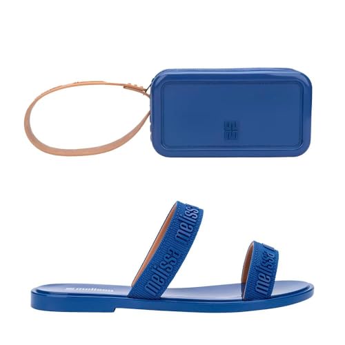 Melissa + Bolsa Duo M Lover Azul Bege 36628-33/34