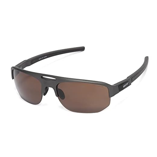 maivnz HD Lightweight Golf Sunglasses for Men Women, Golf Ball Finder Glasses, UV400 Eyewear & Golf Gifts for Golfers, 865 Gun Color Frame Brown Lens