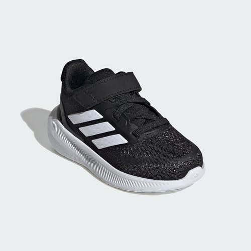Adidas NLD75 Run Falcon 5 Sneaker, Black/White/White, 1 Us Unisex Little Kid thumb #4