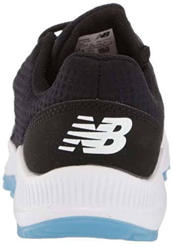 New Balance Boy's Dynasoft 4040 V6 Turf-Trainer Baseball Shoe, Black/White, 4.5 Big Kid #TOP2
