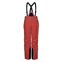 Killtec Jongens functionele broek/skibroek met afritsbare koker, sneeuwvanger en randbescherming KSW 79 BYS SKI PNTS, neon blauw, 128, 37310-000