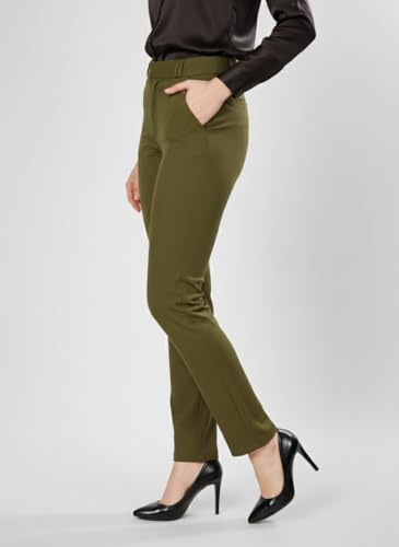 Image of modny Formal Trousers for Women Premium Polycotton, Regular Fit, Straight Pant for Girls | Ideal for Office, College & Professional Wear