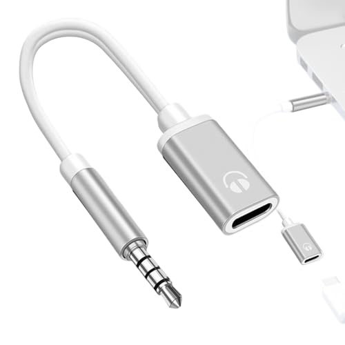 Cavo da USB C a jack audio AUX da 3,5 mm, adattatore jack da 3,5 mm maschio a tipo C femmina, cavo USB CC a AUX audio, compatibile con lettori MP3, lettori , laptop, tablet, smartphone