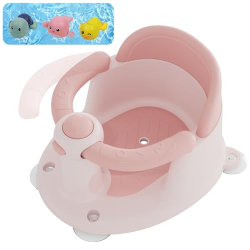 Image of Baby Bath Seat for Babies 6 Months & Up, Bath Seats for Babies Sitting Up, Open Design, Non-Slip, Compact Toddler Bath Seat.