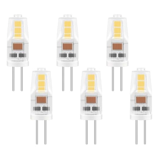 Caldarax G4 LED Lampen 12V 2W, Neutralweiß 4000K, Ersatz für 20W Halogen, 200LM, Nicht Dimmbar, LED Energiesparlampe, G4 Stiftsockellampe, für Unterbauleuchten, Landschaftsbeleuchtung, 6 Stück