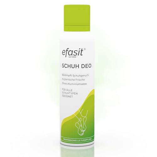 efasit Schuhdeo - Schuhspray gegen Geruch für alle gängigen Schuhmaterialien, mehr Hygiene und Frische im Schuh dank Schuhdeo, ohne Aluminiumsalze, 150 ml
